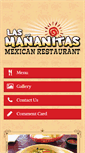 Mobile Screenshot of lasmananitasmexicanrestaurant.com